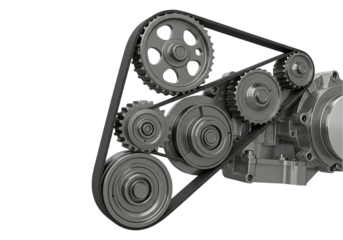 Engine Serpentine Belt & Pulley System