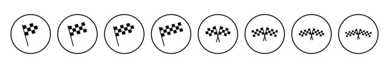 Fototapeta premium Racing flag icon vector. race flag icon.Checkered racing flag icon