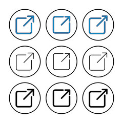 External link icon vector. link icon vector. hyperlink symbol