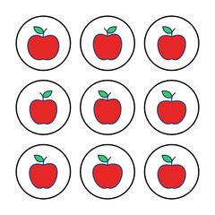 Apple icon vector. Apple vector icon. apple symbols for your web design.