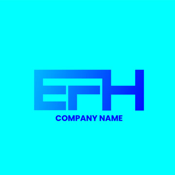 EFH monogram logo design vector