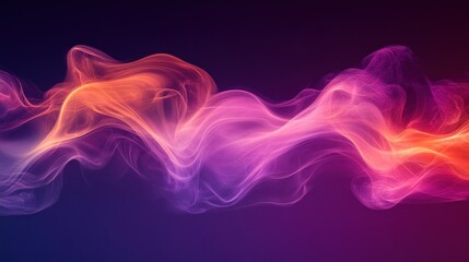 Abstract colorful smoke waves