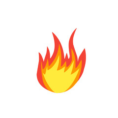hot fire vector illustration