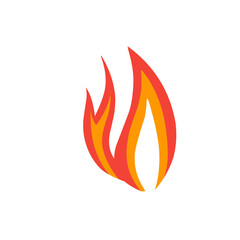 hot fire vector illustration