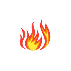 hot fire vector illustration