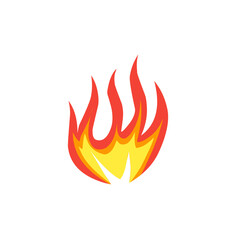 hot fire vector illustration