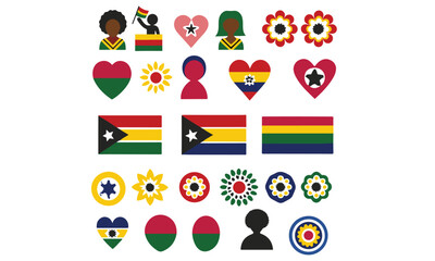 Juneteenth Celebration Illustration Set icon