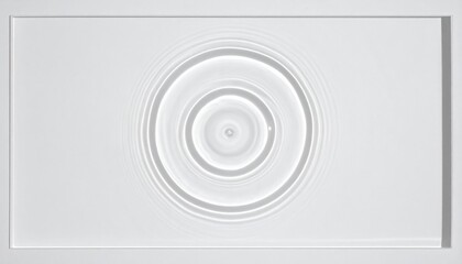 Obraz premium Water ripple effect demonstration studio digital art minimalist top view motion exploration