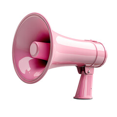 A vibrant pink megaphone designed to attract attention and deliver messages effectively in various environments.