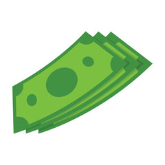 Dollar Cash Icon Illustration. Dollar Bill Money Cash vector