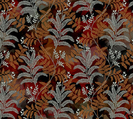 seamless pattern with feathers