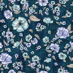 seamless pattern with flowers