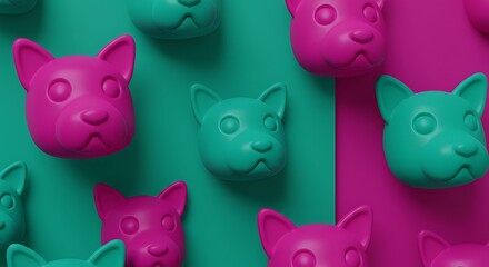 Obraz premium Teal & Magenta Muse