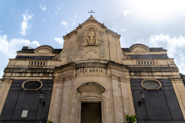 Facade of Immacolata Concezione Church in Catania