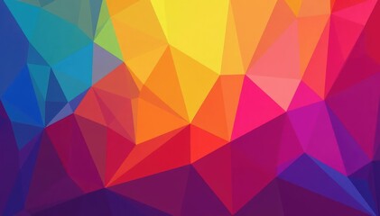 Geometric shapes forming a continuous, vibrant backdrop, form, kaleidoscope, color