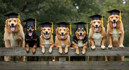 卒業犬たちの笑顔