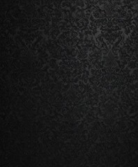 Black damask pattern, deeply shadowed, heavy texture, texture, graphic, deco