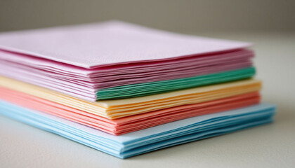 Pastel paper napkins. Generated by Ai.