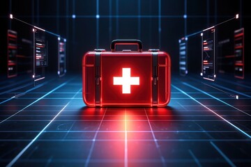 Digital healthcare first aid kit cyber security