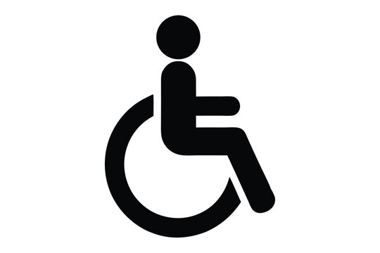 handicap parking sign isolated