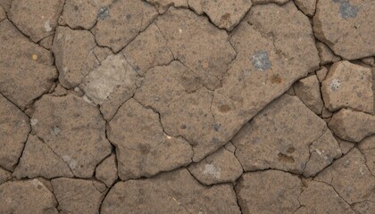 Fototapeta premium Earthy Brown Stone Texture Cracked Surface Background Image