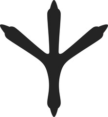 vector footprint of a pigeon