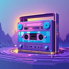 retro audio cassette