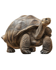 Galapagos Giant Tortoise: Capturing the serene, ancient essence of a Galapagos giant tortoise in a detailed, artistic shot, highlighting its textured shell, sturdy limbs, and calm gaze.
