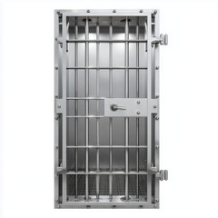 Stainless Steel Prison Cell Door , isolated on white background png