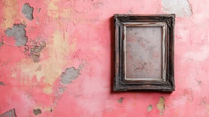 Naklejka premium Antique frame on distressed wall (1)