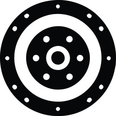Circular Mechanical Part Diagram Icon