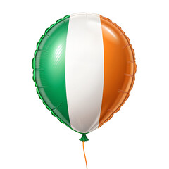 Obraz premium ireland flag balloon isolated on transparent background
