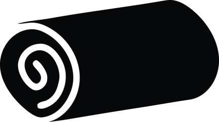 Swiss Roll Cake Dessert Icon Vector Graphic