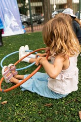 Children's birthday party in a park