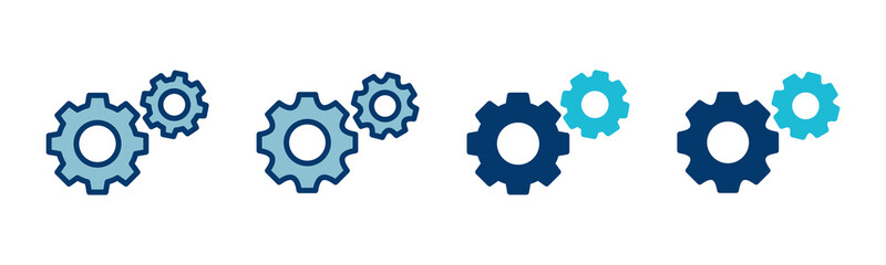 setting Icon vector isolated on white background. setting vector icon. Cog settings Icon Symbol. Gear