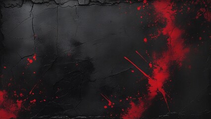 Naklejka premium Abstract grunge texture black and red color background