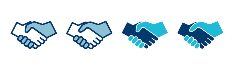 Business handshake icon vector isolated on white background. Handshake icon vector. contract agreement. Trust icon vector. Deal. Done. partnership icon