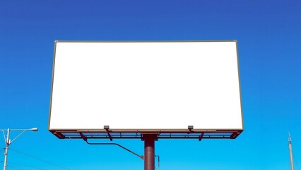 Obraz premium blank billboard on the road