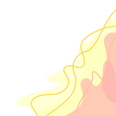 Wave motif element transparant background full color