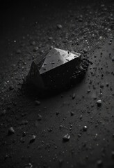 Fototapeta premium Inky black canvas sprinkled with diamond dust, infinite expanse , dark energy, celestial