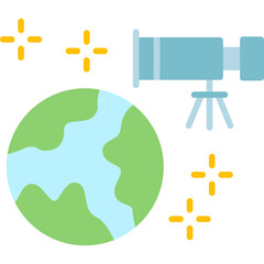 Telescope Icon Vector Element
