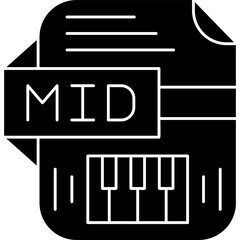 Mid Icon Vector Element