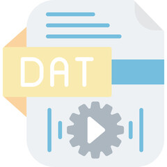 Dat Icon Vector Element