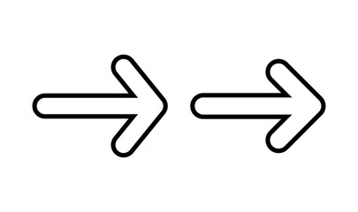 Arrow icon logo design. Arrow sign and symbol for web design.