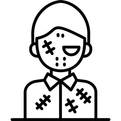 Zombie Icon Vector Element
