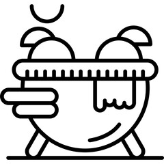 Cauldron Icon Vector Element