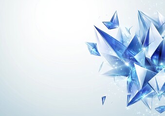 Abstract icy crystals