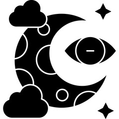 Night Icon Vector Element