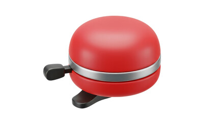 Shop red bicycle bell for safety and style bike accessory online on transparent background