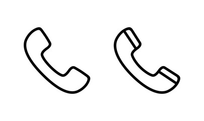 Call icon logo design. telephone sign and symbol. phone icon. contact us